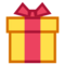 Wrapped Gift emoji on HTC